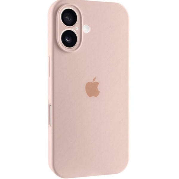 Чохол Silicone Case Full Camera для iPhone 16 Pink Sand