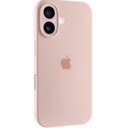 Чехол Silicone Case Full Camera для iPhone 16 Pink Sand