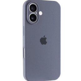 Чехол Silicone Case Full Camera для iPhone 16 Lavender Gray