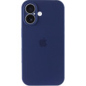 Чехол Silicone Case Full Camera для iPhone 16 Deep Navy