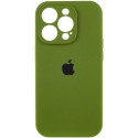 Чехол Silicone Case Full Camera для iPhone 16 Pro Max Dark Olive