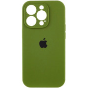 Чехол Silicone Case Full Camera для iPhone 16 Pro Max Dark Olive