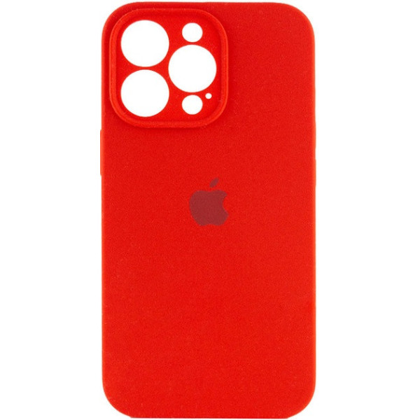 Чехол Silicone Case Full Camera для iPhone 16 Pro Max Red