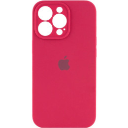 Чохол Silicone Case Full Camera для iPhone 16 Pro Max Rose Red