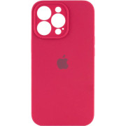 Чохол Silicone Case Full Camera для iPhone 16 Pro Max Rose Red