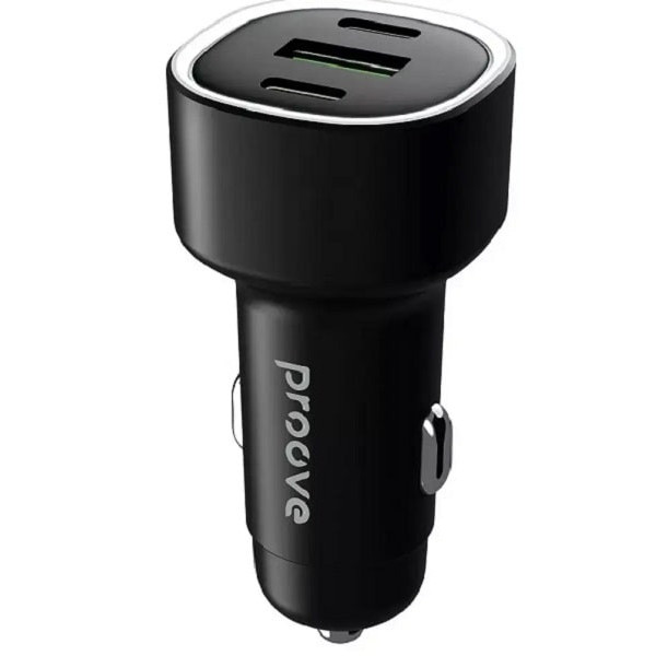 Автомобільний зарядний пристрій Proove Flash 60W (2Type-C + USB) Black (CCFL60111201)