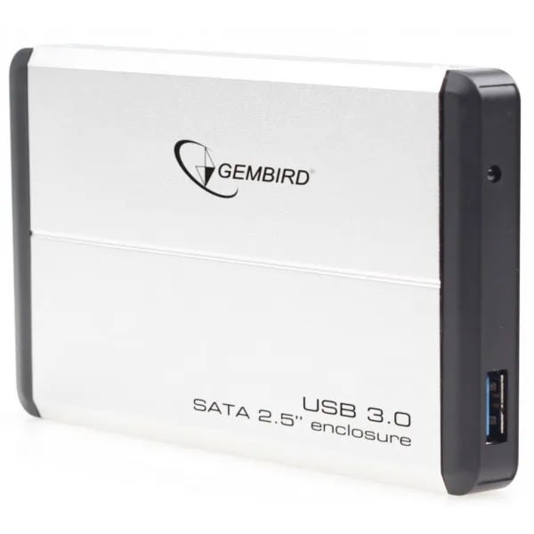 Зовнішня кишеня Gembird SATA HDD 2.5 USB 3.0, Silver (EE2-U3S-2-S)