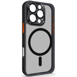 Чохол ArmorStandart Unit MagSafe SE для Apple iPhone 16 Pro Black Orange (ARM81147)