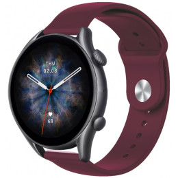 Ремінець ArmorStandart Silicone Watch Strap 22mm Marsala (ARM80665)