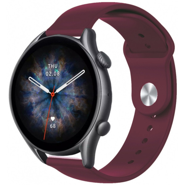 Ремешок ArmorStandart Silicone Watch Strap 22mm Marsala (ARM80665)