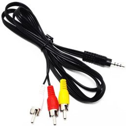 Кабель Atcom 3xRCA to 3.5 мм (M/M) 1.8 м Чорний (17320)