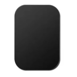 Магнітний тримач-пластина для смартфону (45x65mm) Black
