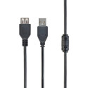 USB удлинитель Cablexpert USB 2.0 AM/AF 1.8 м Black (CCF-USB2-AMAF-6)