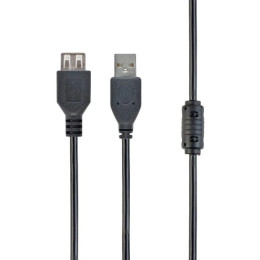 USB удлинитель Cablexpert USB 2.0 AM/AF 1.8 м Black (CCF-USB2-AMAF-6)