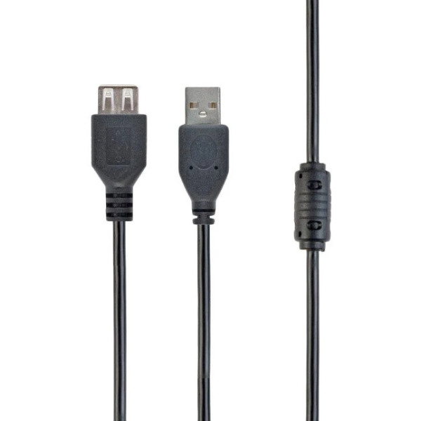 USB подовжувач Cablexpert USB 2.0 AM/AF 1.8 м Black (CCF-USB2-AMAF-6)