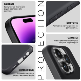 Чохол ArmorStandart Matte Slim Fit для ZTE Nubia V60 Design Black (ARM78946) 2