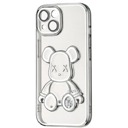 Чехол Shining Bear Case для iPhone 15 Silver
