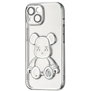 Чохол Shining Bear Case для iPhone 15 Silver