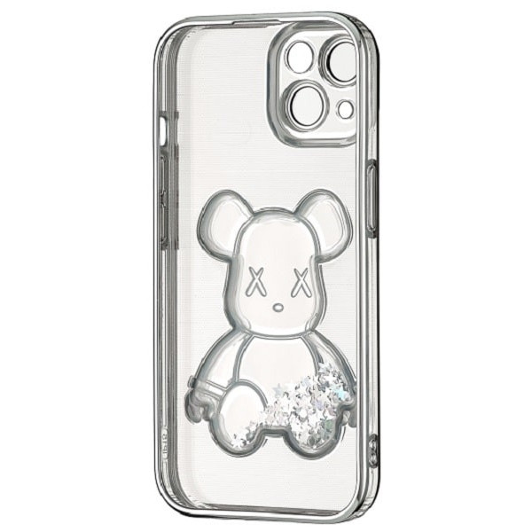 Чехол Shining Bear Case для iPhone 15 Silver