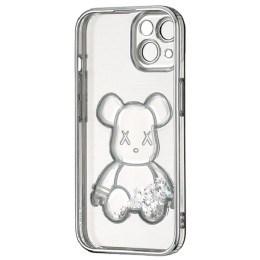 Чохол Shining Bear Case для iPhone 15 Silver