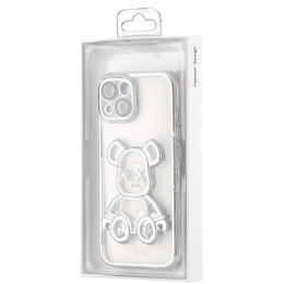 Чехол Shining Bear Case для iPhone 15 Silver
