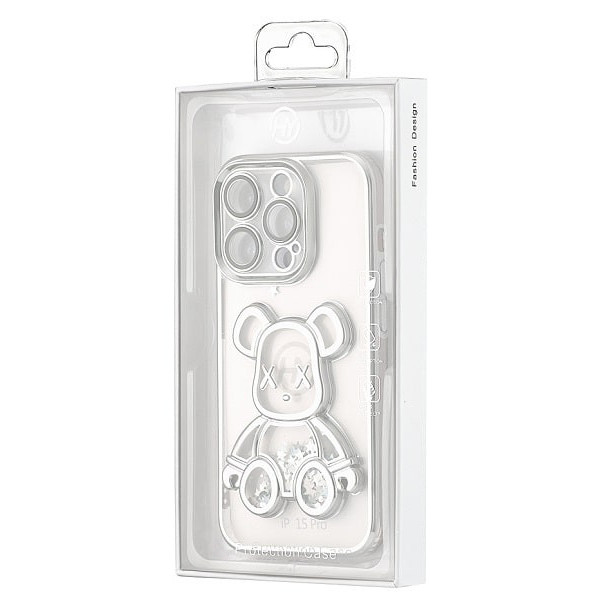 Чохол Shining Bear Case для iPhone 15 Pro Silver