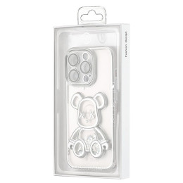 Чехол Shining Bear Case для iPhone 15 Pro Silver