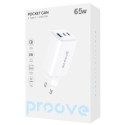 Мережевий зарядний пристрій Proove Pocket GaN 65W (2Type-C + USB) White (WCPG65121202)