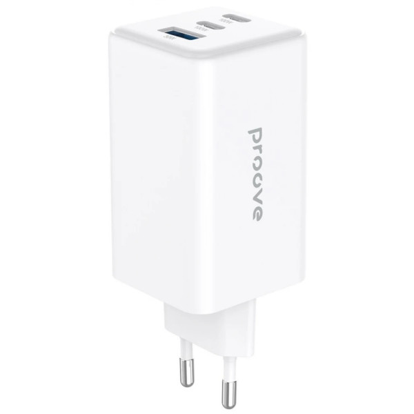 Мережевий зарядний пристрій Proove Pocket GaN 100W (2Type-C + USB) White (WCPG10012202)