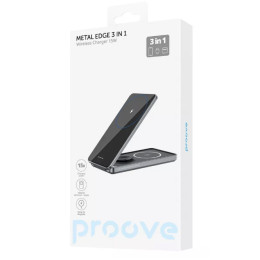 Бездротовий зарядний пристрій Proove Metal Edge 3 in 1 Gray (WSME15010003)