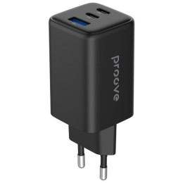 Сетевое зарядное устройство Proove Pocket GaN 65W (2Type-C + USB) Black (WCPG65121201)