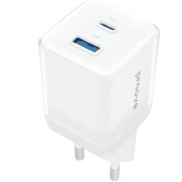 Мережевий зарядний пристрій Proove Pure GaN Plus 30W (Type-C + USB) White (WCPU30111202)