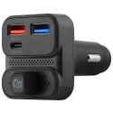 FM-трансмітер Proove FM Launcher Luxor SE 36W (PD+QC3.0) Type-C+USB Gray (FMLX20120003)