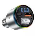 FM-трансмиттер Proove FM Launcher Power Drive 30W (PD+QC3.0) Type-C+USB+AUX Silver (FMPD30110006)