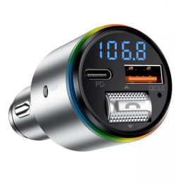 FM-трансмиттер Proove FM Launcher Power Drive 30W (PD+QC3.0) Type-C+USB+AUX Silver (FMPD30110006) 2