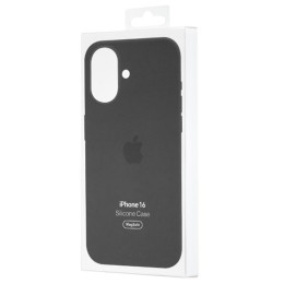 Чехол Silicone Case with MagSafe для iPhone 16 Black