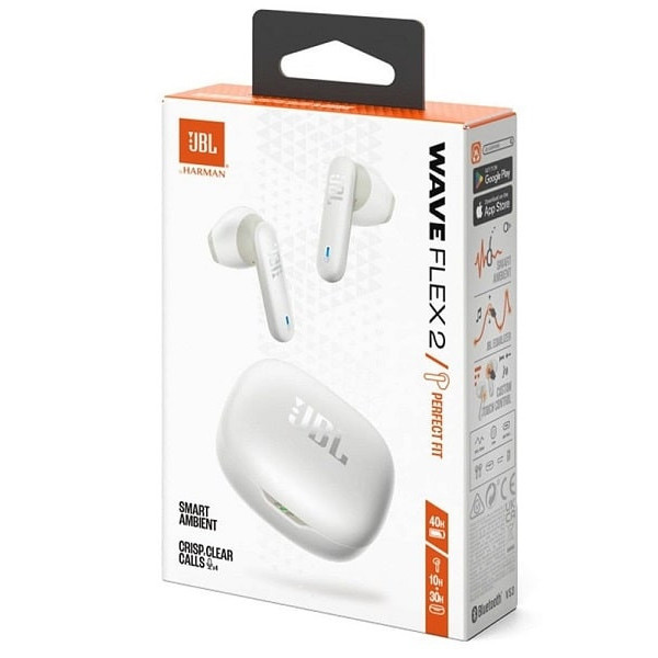 Bluetooth-гарнітура JBL Wave Flex 2 White (JBLWFLEX2WHT)
