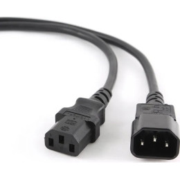 Кабель питания Cablexpert PC-189 (С13-С14) 3*0.5 мм 1.8m Black