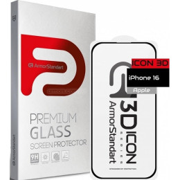 Захисне скло ArmorStandart Icon 3D для iPhone 16 Black (ARM78027) 2