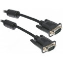 Кабель Maxxter VGA-VGA (M/M) HD15M/HD15M 3+9C з 2-ма фер. кільцями 1,8 м Black (V-PVGA-6)