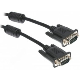 Кабель Maxxter VGA-VGA (M/M) HD15M/HD15M 3+9C з 2-ма фер. кільцями 1,8 м Black (V-PVGA-6)