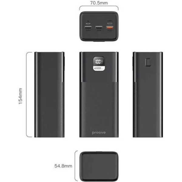 Power Bank Proove Giant Lite 22.5W 40000mAh Black (PBGI20312201)