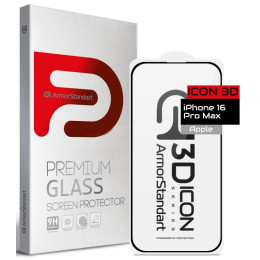 Захисне скло ArmorStandart Icon 3D для iPhone 16 Pro Max Black (ARM78030) 2
