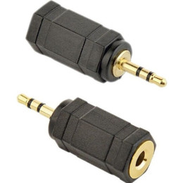 Перехідник Cablexpert 2.5 мм - 3.5 мм (M/F) Black (A-3.5F-2.5M)