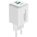 Мережевий зарядний пристрій ArmorStandart AR371 30W GaN Type-C + USB White (ARM77549)