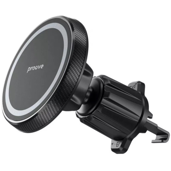Автомобільний тримач Proove Carbon Magnetic Air Outlet Car Mount Magnetic Ring Black (CHCM00000001)