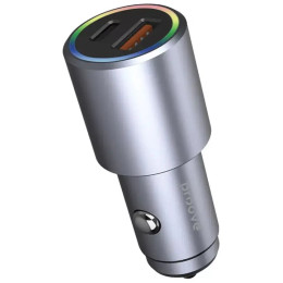 Автомобільний зарядний пристрій Proove Double Energy Plus 53W (USB + Type-C) Metal Gray (ACDE53110004)