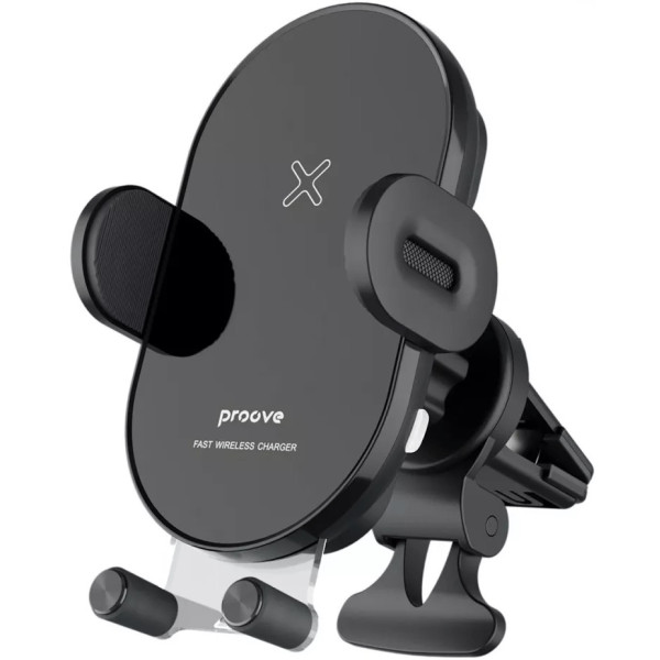 Автомобильный держатель с БЗУ Proove Rounded Energy 15W Black (WHRE15010001)