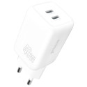 Сетевое зарядное устройство Proove Silicone Power 40W (Type-C + Type-C) White (WCSP4020002)
