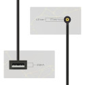 Кабель живлення ArmorStandart USB to DC 4.0x1.7 12V 0.8 м Black (ARM79301)